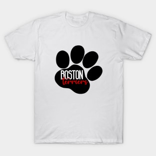 boston terriers paw T-Shirt